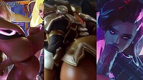 3D animated Latina beauty gets some action with her big ass and natural tits